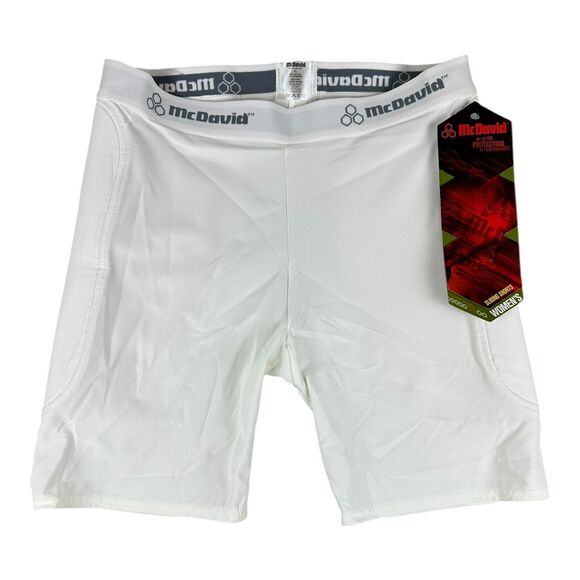 Womens Padded Sliding Shorts XL White New McDavid 723T - Picture 1 of 8